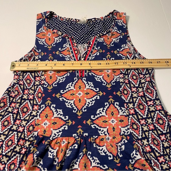 Akemi + Kin Anthropologie Galapa Print Asymmetrical Sleeveless Blouse - Picture 8 of 11